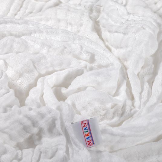 Makian Muslin diapers / muslin cloth 6-pack 80 x 80 cm - graphite / greige / white