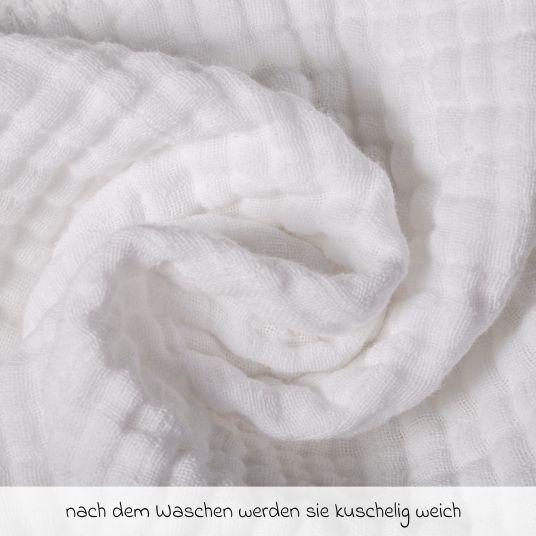 Makian Mullwindeln / Mulltücher / Spucktücher 10er Pack 35 x 50 cm - Weiß