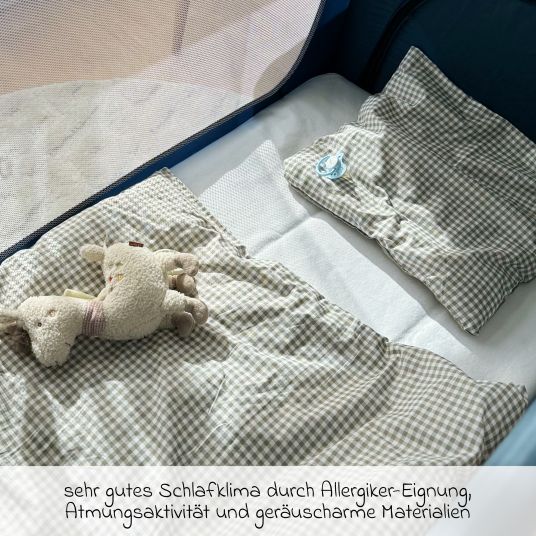 Makian Wasserdichte Betteinlage / Matratzenauflage für Baby- & Reisebetten - Molton 60 x 120 cm