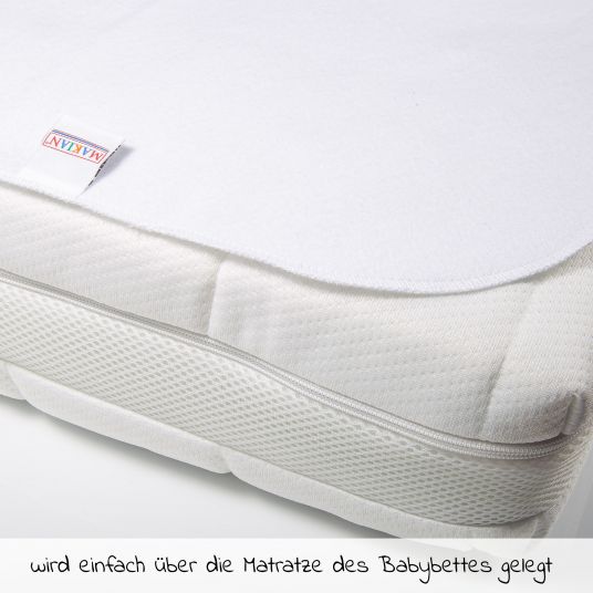 Makian Waterproof bed liner / mattress pad - molton 70 x 100 cm