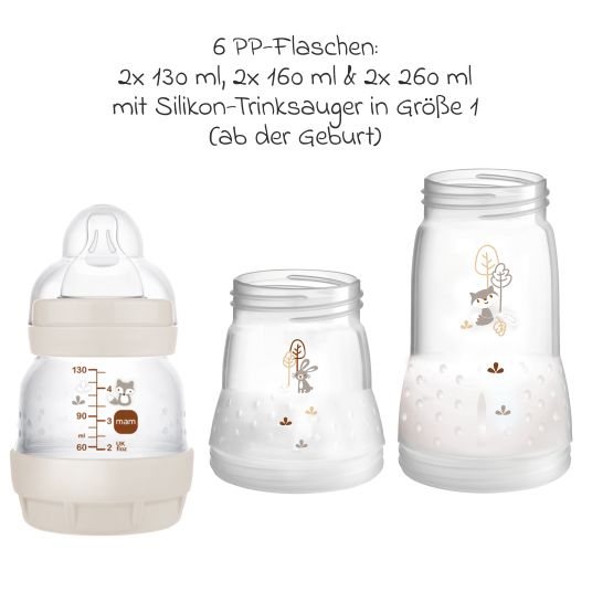 MAM 7-tlg. Starter-Set Easy Start Anti-Colic - Beige