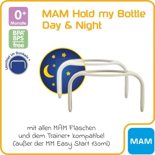 MAM Griffe 2er Pack Hold my Bottle - Day & Night