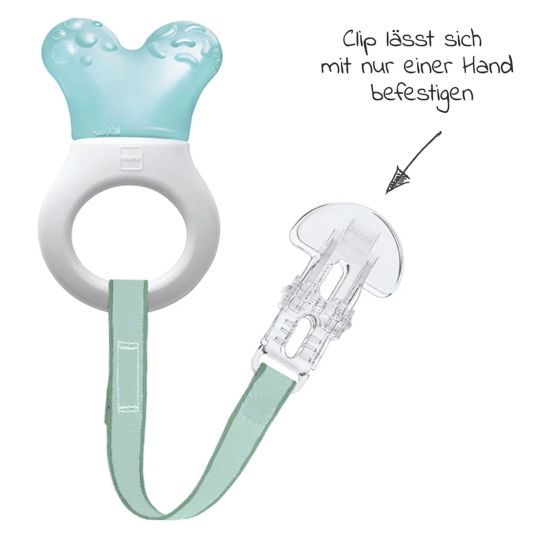 MAM Cooling Bite Ring Mini Cooler & Clip - Turquoise