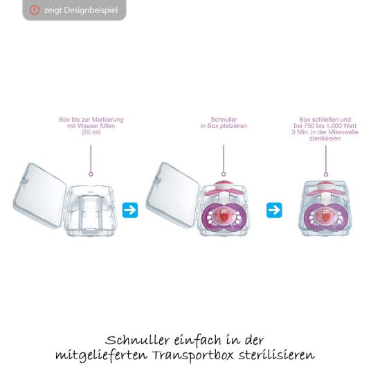 MAM Luminous pacifier 2-pack Air Night - Silicone - 6-16 M - Girl