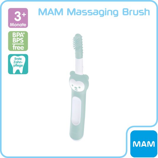 MAM Massage toothbrush Massaging Brush - Mint