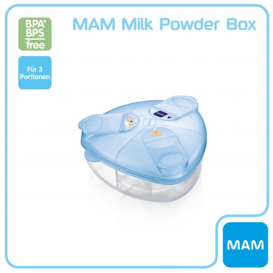 MAM Dispenser per il latte in polvere Scatola per il latte in polvere - Balena e rana