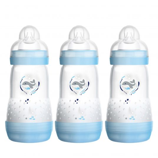 MAM PP Bottle 3 Pack Easy Start Anti-Colic 260 ml - Blue