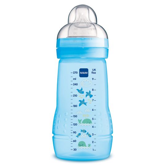 MAM PP-Flasche Easy Active Baby Bottle 270 ml - Silikon Gr. 1 - für Jungen