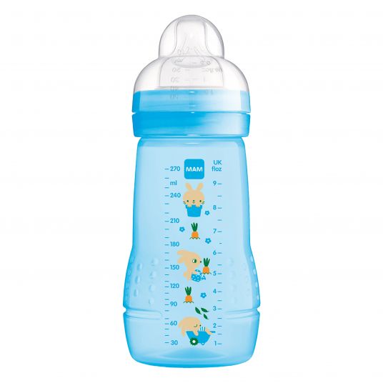 MAM PP-Flasche Easy Active Baby Bottle 270 ml - Silikon Gr. 1 - Hase