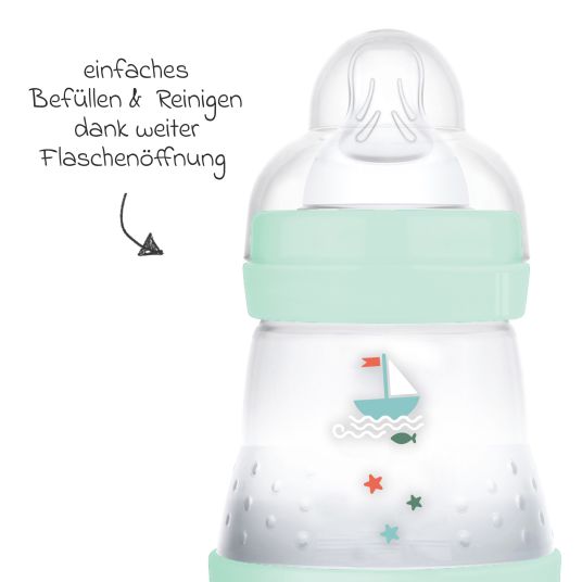 MAM PP bottle Easy Start Anti-Colic 160 ml - Boat - Mint