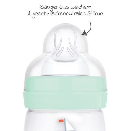 MAM PP-Flasche Easy Start Anti-Colic 160 ml - Boot - Mint