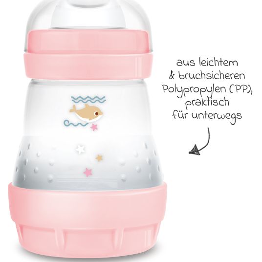 MAM PP bottle Easy Start Anti-Colic 160 ml - Dolphin - Pink