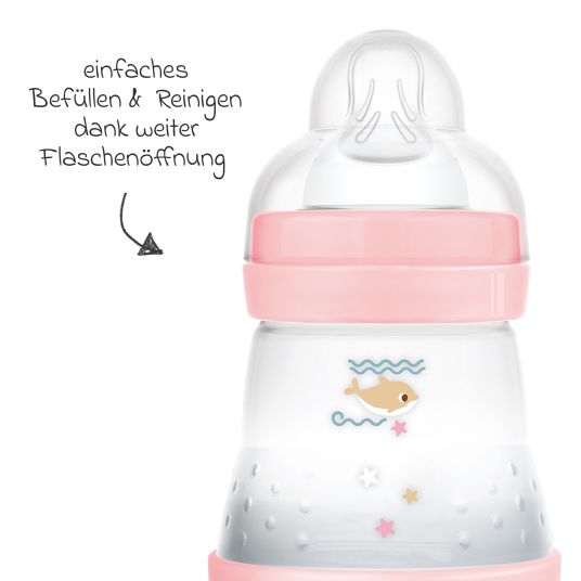 MAM PP-Flasche Easy Start Anti-Colic 160 ml - Delfin - Rosa