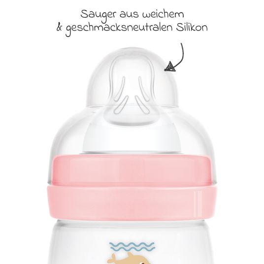 MAM PP-Flasche Easy Start Anti-Colic 160 ml - Delfin - Rosa