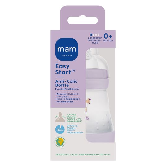 MAM PP bottle Easy Start Anti-Colic 160 ml - Purple