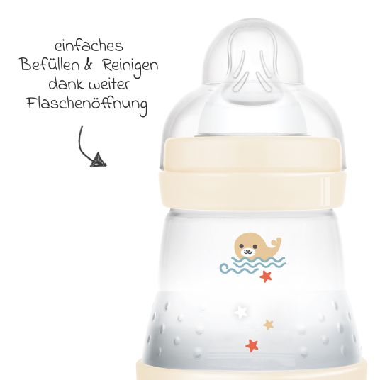 MAM PP bottle Easy Start Anti-Colic 160 ml - Seal - Beige