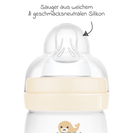 MAM PP-Flasche Easy Start Anti-Colic 160 ml - Robbe - Beige