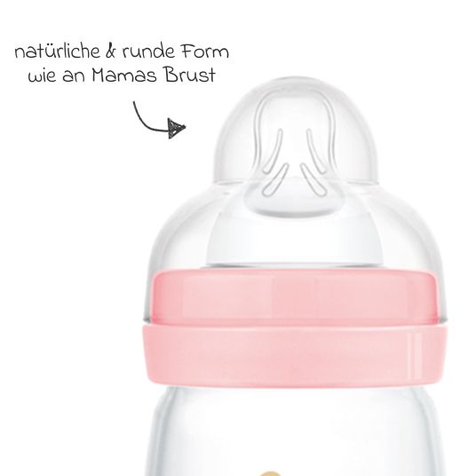 MAM PP bottle Easy Start Anti-Colic 260 ml - Duck - Pink