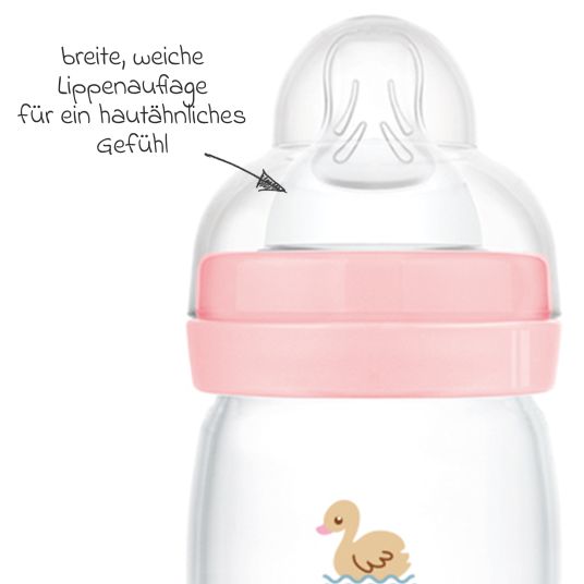 MAM PP bottle Easy Start Anti-Colic 260 ml - Duck - Pink