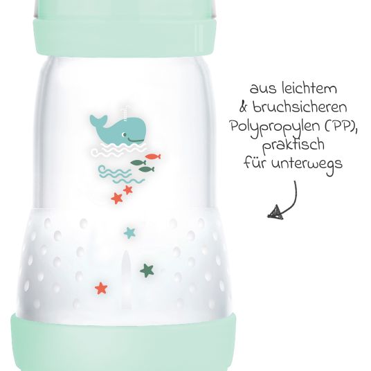 MAM PP-Flasche Easy Start Anti-Colic 260 ml - Wal - MInt