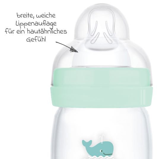 MAM PP bottle Easy Start Anti-Colic 260 ml - Whale - MInt