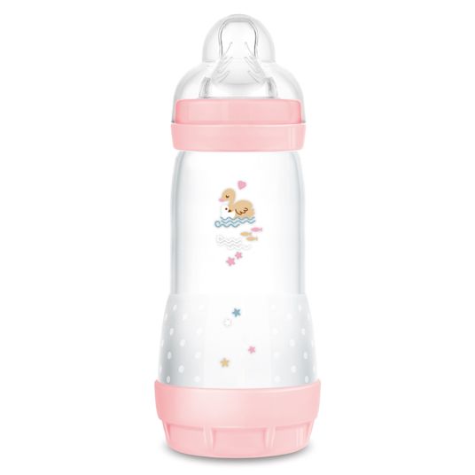 MAM PP bottle Easy Start Anti-Colic 320 ml - Ducks - Pink