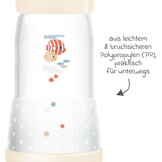 MAM PP bottle Easy Start Anti-Colic 320 ml - Fish - Beige