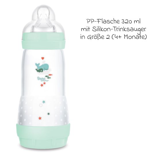 MAM PP-Flasche Easy Start Anti-Colic 320 ml - Wale - MInt