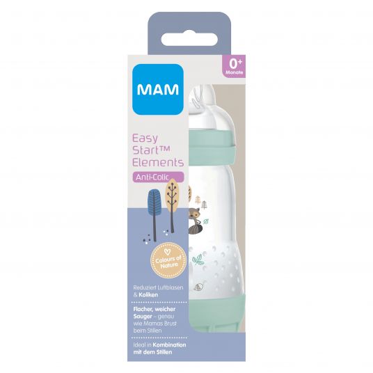 MAM PP-Flasche Easy Start Anti-Colic Elements 260 ml - Waschbär