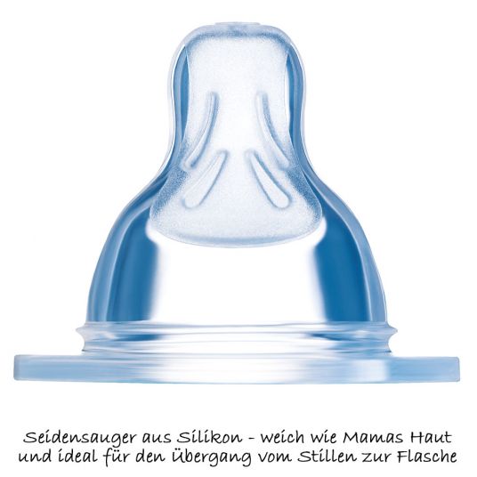 MAM PP-Flasche Easy Start Anti-Kolik 160 ml - Silikon 1 Loch - für Jungen