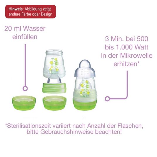 MAM PP-Flasche Easy Start Anti-Kolik 260 ml - Silikon 1 Loch - für Mädchen