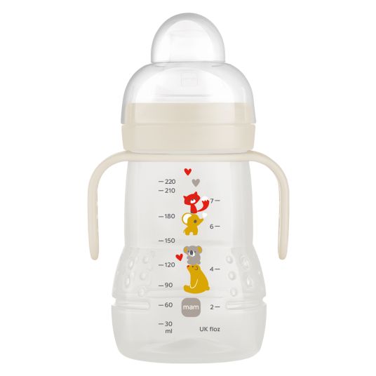 MAM PP-Flasche Trainer + 220 ml - Beige