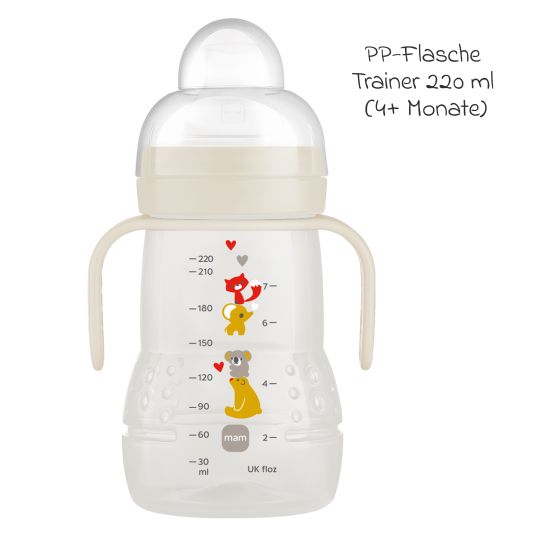 MAM PP bottle Trainer + 220 ml - Beige