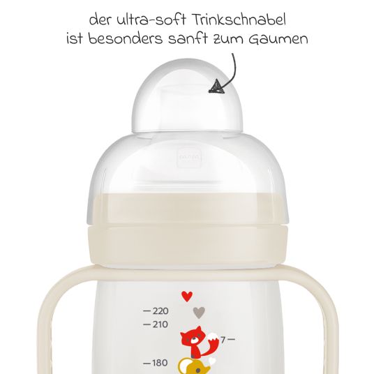 MAM PP-Flasche Trainer + 220 ml - Beige