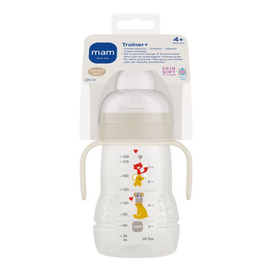 MAM PP-Flasche Trainer + 220 ml - Beige