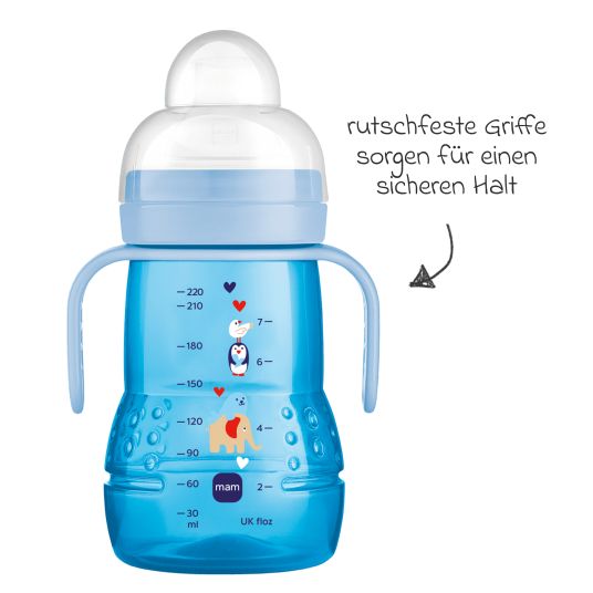 MAM PP bottle Trainer + 220 ml - Blue