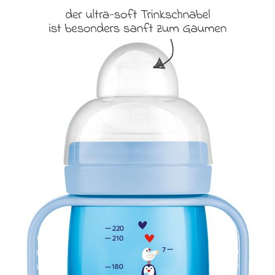 MAM PP bottle Trainer + 220 ml - Blue