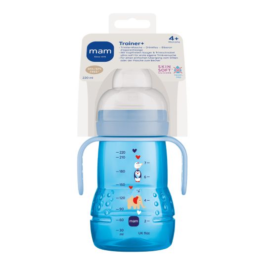 MAM PP bottle Trainer + 220 ml - Blue