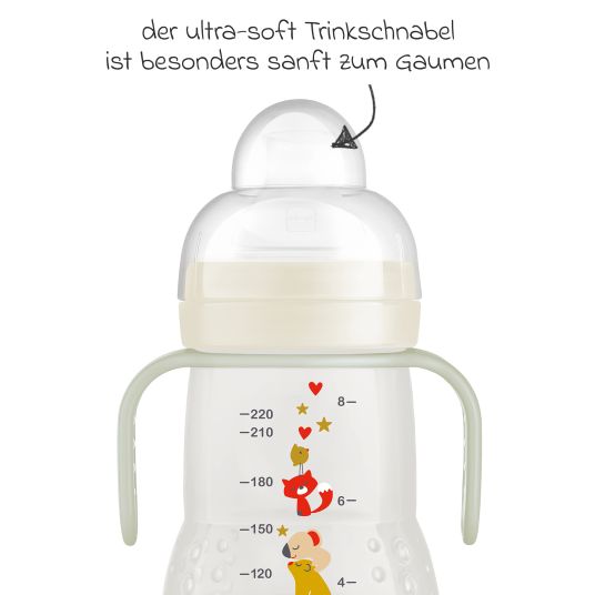 MAM PP bottle Trainer + Night 220 ml - Beige