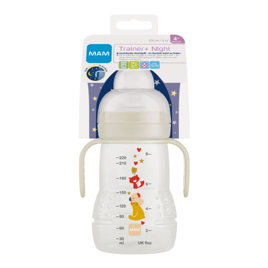 MAM PP bottle Trainer + Night 220 ml - Beige