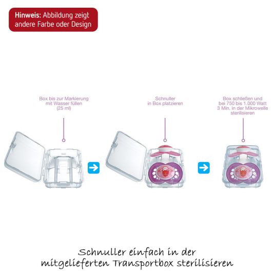 MAM Schnuller 2er Pack Air - Silikon 0-6 M - für Mädchen