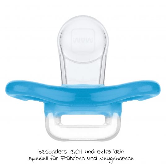 MAM Schnuller 2er Pack Comfort - Silikon ab 0 M - Blau