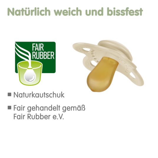 MAM Schnuller 2er Pack Original - Naturkautschuk 0-6 M - Fuchs & Eule