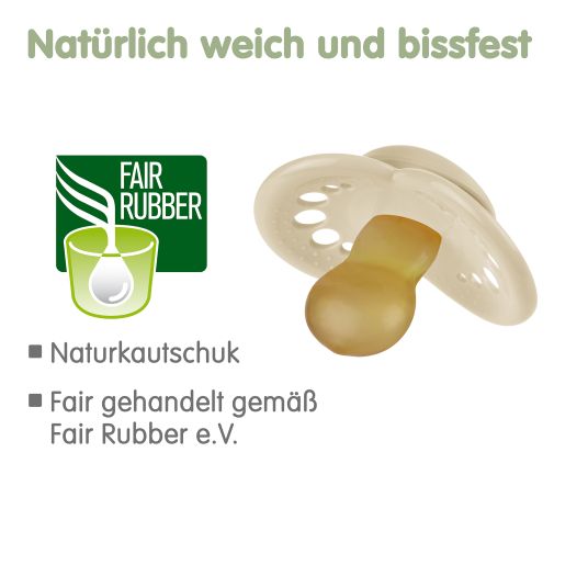 MAM Pacifier 2 Pack Original Pure - Natural Rubber 6-16 M - Wolf & Rabbit