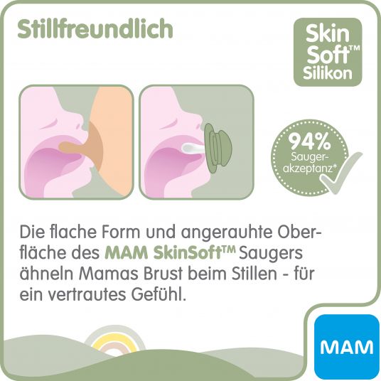 MAM Schnuller 2er Pack Original Pure - Silikon ab 16 M - Bär & Fuchs