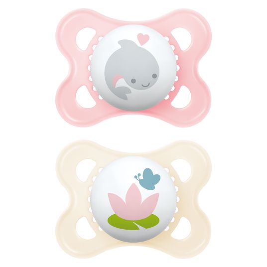 MAM Pacifier 2-pack Original - Silicone 0-6 M - Pink