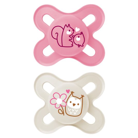 MAM Pacifier 2-pack Original Start - Natural rubber 0-2 M - Pink & Beige