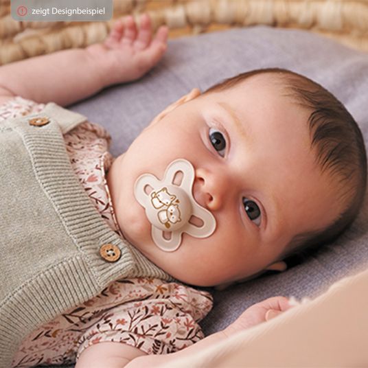 MAM Pacifier 2-pack Original Start - Natural rubber 0-2 M - Pink & Beige