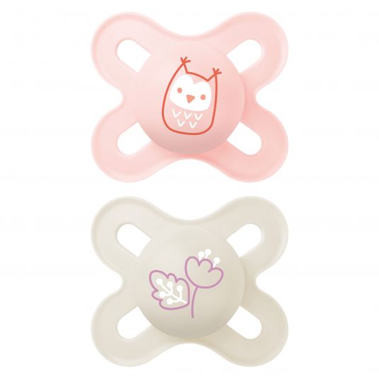 MAM Pacifier 2 pack Start Elements - latex 0-2 M - owl and flower