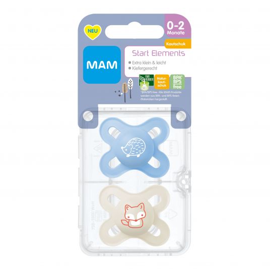 MAM Manichino 2-pack Start Elements - Lattice 0-2 M - Riccio e Volpe